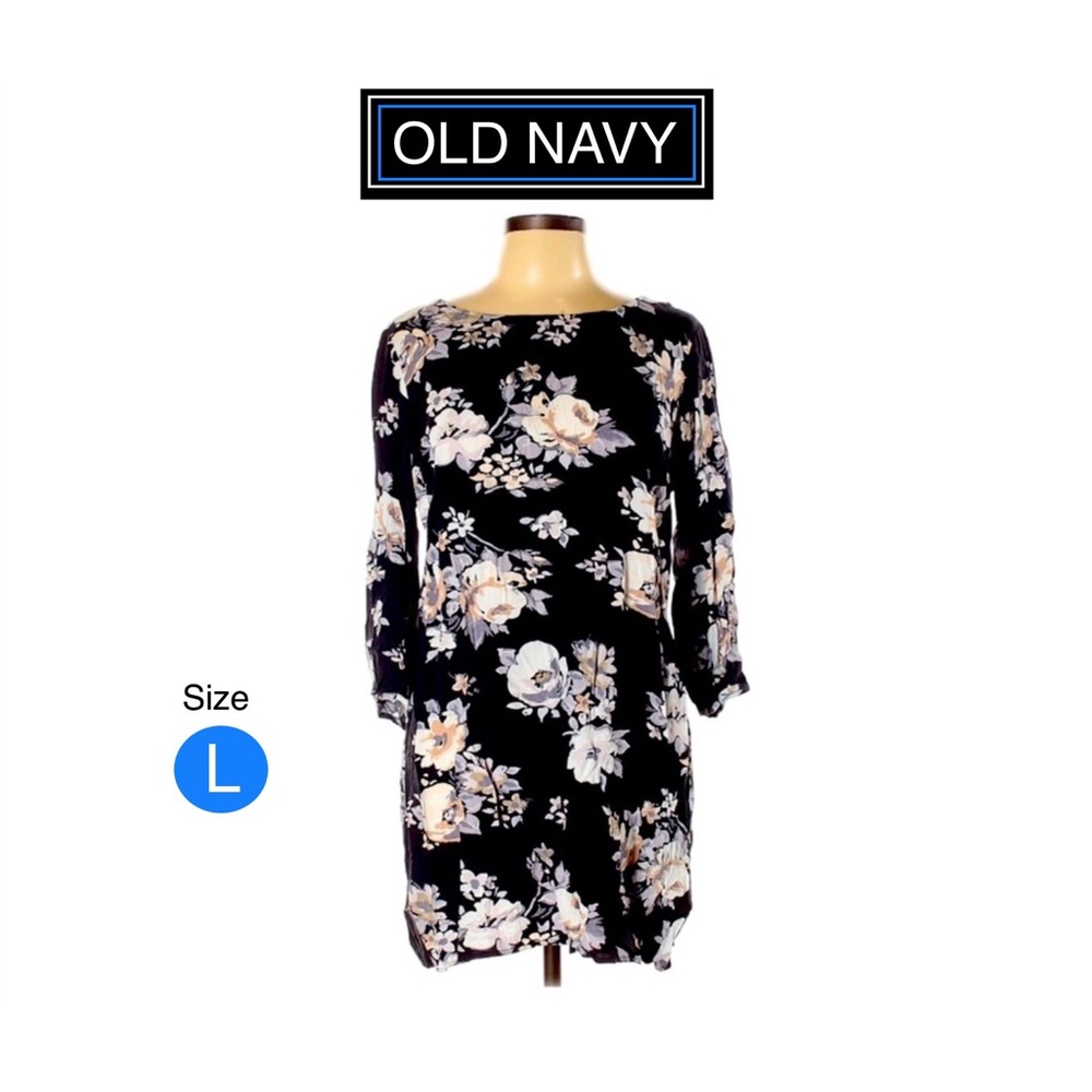 Flower Shirt Dress Sz L